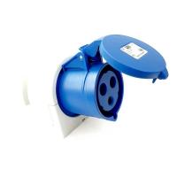 123-6 산업용 노출 부착형 소켓 (230V / 32A / 2P+E / IP44)