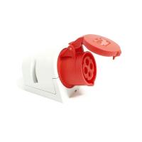 114-6 산업용 노출 부착형 소켓 (400V / 16A / 3P+E / IP44)