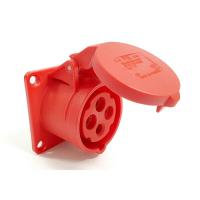 314-6 산업용 판넬 매립 직선형 소켓 (400V / 16A / 3P+E / IP44)