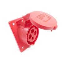 414-6 산업용 판넬 매립 경사형 소켓 (400V / 16A / 3P+E / IP44)