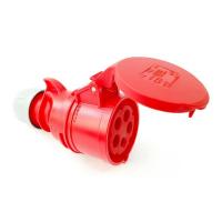 215-6 산업용 모빌형 소켓 (400V / 16A / 4P+E / IP44)