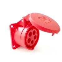 315-6 산업용 판넬 매립 직선형 소켓 (400V / 16A / 4P+E / IP44)