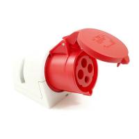 124-6 산업용 노출 부착형 소켓 (400V / 32A / 3P+E / IP44)