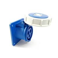 3132-6 산업용 판넬 매립 직선형 소켓 (230V / 16A / 2P+E / IP67)