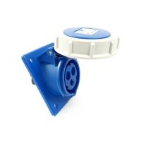 4132-6f78 산업용 판넬 매립 경사형 소켓 (230V / 16A / 2P+E / IP67)