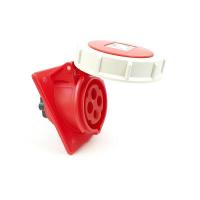 4142-6f78 산업용 판넬 매립 경사형 소켓 (400V / 16A / 3P+E / IP67)