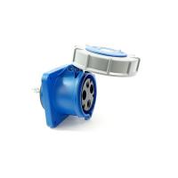 333-6 산업용 판넬 매립 직선형 소켓 (230V / 63A / 2P+E / IP67)