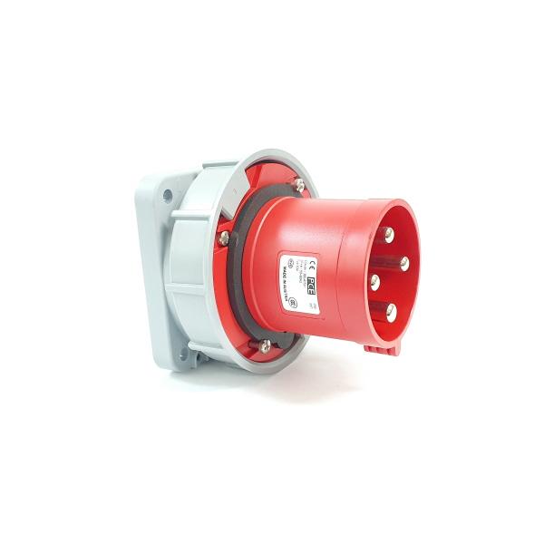 634-6 산업용 인렛 직선 플러그 (400V / 63A / 3P+E / IP67)