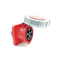 335-6 산업용 판넬 매립 직선형 소켓 (400V / 63A / 4P+E / IP67)