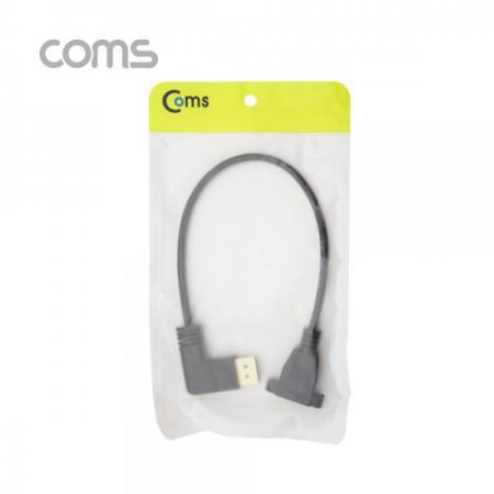 디바이스마트,케이블/전선 > 영상/음향 케이블 > 디스플레이포트 케이블,Coms,디스플레이포트 연장 젠더 DP(M) 우향꺾임(꺽임) to DP(F) 브라켓 연결용/판넬형 30cm [ND885],디스플레이포트 연장 젠더 DP(M) 우향꺾임(꺽임) to DP(F) 브라켓 연결용/판넬형 30cm