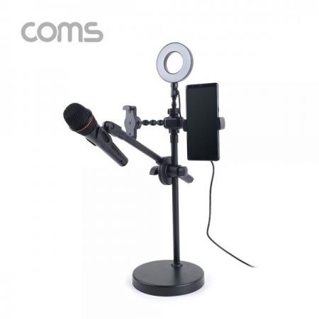 디바이스마트,컴퓨터/모바일/가전 > CCTV/프로젝터/영상장비 > 영상 관련 액세서리,Coms,LED 원형 램프 & 스마트폰, 마이크 스탠드 (4 in 1) / 링 라이트 / 탁상 거치 / USB 전원 / Ring Light [BT838],LED 원형 램프 & 스마트폰/ 마이크 스탠드 (4 in 1) / 링 라이트 / 탁상 거치 / USB 전원 / Ring Light