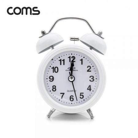 디바이스마트,컴퓨터/모바일/가전 > 가구/사무용품/공구 > 가구/데코 > 인테리어소품,Coms,탁상용 아날로그 시계 / White / 알람시계 / 원형 / 무소음 [ID914],탁상용 아날로그 시계 / White / 알람시계 / 원형 / 무소음