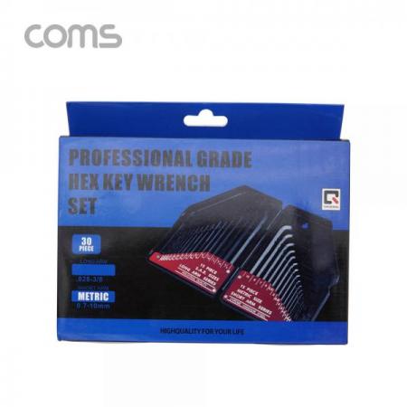 디바이스마트,컴퓨터/모바일/가전 > 가구/사무용품/공구 > 공구/공구자재 > 작업공구,Coms,육각 렌치 세트 / Hex / 30pcs [IF382],육각 렌치 세트 / Hex / 30pcs