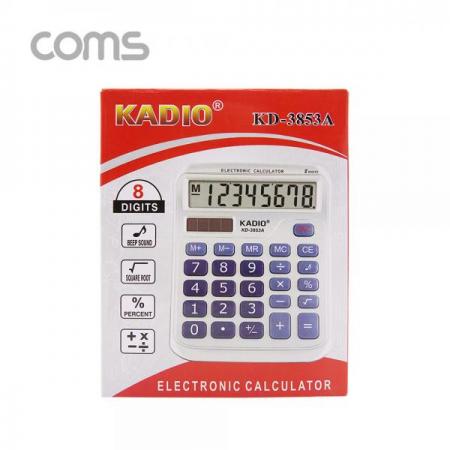 디바이스마트,컴퓨터/모바일/가전 > 가구/사무용품/공구 > 사무용품 > 계산기/타이머,Coms,탁상용 전자 계산기 (8자리) [IF561],탁상용 전자 계산기 (8자리)
