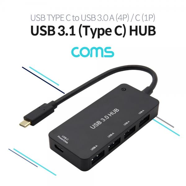 USB 3.1(Type C) 허브 / (Type C M to USB 3.0 4Port / Type C F) / HUB / PD지원 [DM851]