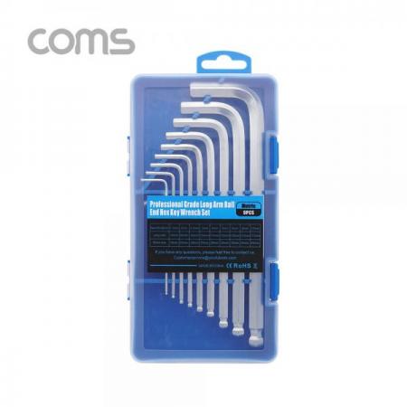 디바이스마트,컴퓨터/모바일/가전 > 가구/사무용품/공구 > 공구/공구자재 > 작업공구,Coms,육각 렌치 세트 (9pcs), 볼형 [IF387],육각 렌치 세트 (9pcs)/ 볼형