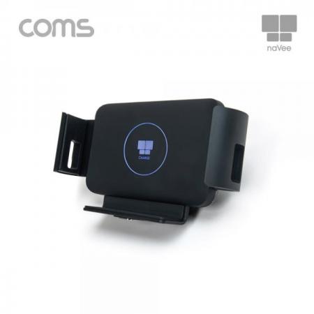 디바이스마트,사무/생활/서적 > 차량/생활/IOT > 차량내부용품 > 차량용 거치대,Coms,나비 와이드 차량용 고속 무선충전기 Black 거치형, 무선유도방식 [CY2139],나비 와이드 차량용 고속 무선충전기 Black 거치형/ 무선유도방식
