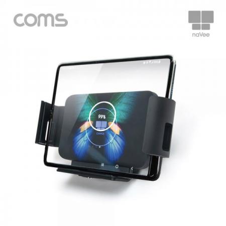 디바이스마트,사무/생활/서적 > 차량/생활/IOT > 차량내부용품 > 차량용 거치대,Coms,나비 와이드 차량용 고속 무선충전기 Black 거치형, 무선유도방식 [CY2139],나비 와이드 차량용 고속 무선충전기 Black 거치형/ 무선유도방식