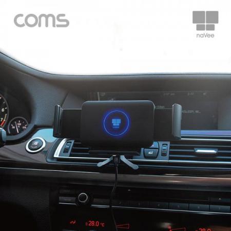 디바이스마트,사무/생활/서적 > 차량/생활/IOT > 차량내부용품 > 차량용 거치대,Coms,나비 와이드 차량용 고속 무선충전기 Black 거치형, 무선유도방식 [CY2139],나비 와이드 차량용 고속 무선충전기 Black 거치형/ 무선유도방식