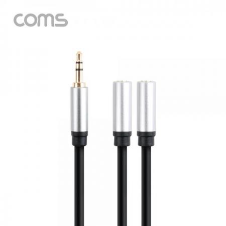 디바이스마트,케이블/전선 > 영상/음향 케이블 > 스테레오/RCA 케이블,Coms,스테레오 젠더 Y형(3.5 M/Fx2), Aux 케이블(3극) 2분배, 30cm [BT956],스테레오 젠더 Y형(3.5 M/Fx2)/ Aux 케이블(3극) 2분배/ 30cm