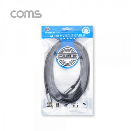 디바이스마트,케이블/전선 > 영상/음향 케이블 > 스테레오/RCA 케이블,Coms,OFC 스테레오 케이블 (3.5ø) 3M / 3극 / 메쉬재질 [BT967],OFC 스테레오 케이블 (3.5ø) 3M / 3극 / 메쉬재질