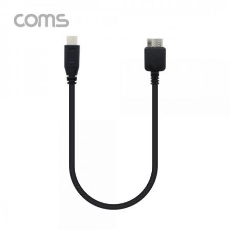 디바이스마트,케이블/전선 > USB 케이블 > 데이터케이블(MM) > USB 3.1 C타입 케이블,Coms,USB 3.1(Type C) 케이블, Type C(M) to USB 3.0 Micro B(M), 30cm [IF346],USB 3.1(Type C) 케이블/ Type C(M) to USB 3.0 Micro B(M)/ 30cm