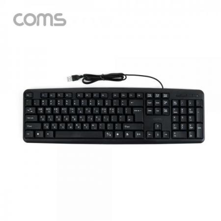 디바이스마트,컴퓨터/모바일/가전 > 키보드/마우스 > 키보드 > 유선 키보드,Coms,USB 유선 키보드 / 사무용 키보드 / 멤브레인 / 104키 / USB 2.0 / 경제형 [JD168],USB 유선 키보드 / 사무용 키보드 / 멤브레인 / 104키 / USB 2.0 / 경제형