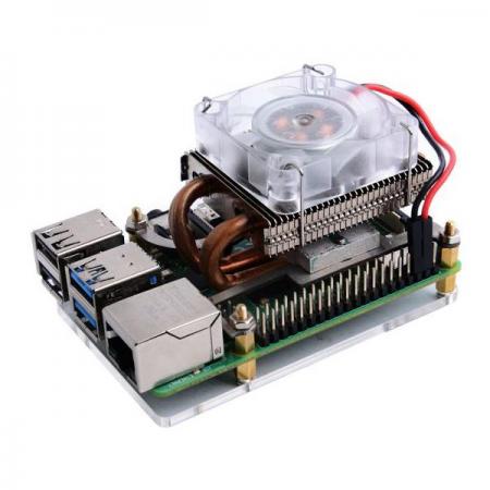 디바이스마트,오픈소스/코딩교육 > 라즈베리파이 > 아답터/방열판/OS/기타,52PI,라즈베리파이 4B/3B+/3B 호환 쿨러 New Colorful ICE Tower Cooler [EP-0112],라즈베리 파이 4B / 3B + / 3B와 호환 / 자동 색상 변경 기능이있는 컬러 LED 팬 / DC 5V 전원 입력 (Raspberry Pi로 전원 공급 가능)