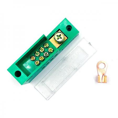 디바이스마트,커넥터/PCB > 터미널블럭 > 단자대 타입 > 전원 분배 단자대,SZH,전원분배 단자대 / 터미널블럭 (입력1, 출력4) [SZH-CP005],전원분배 터미널 블럭 / 전압: 660V / 전류:30A / 1pin(in), 4pin(out) / 60A 압착단자 1개 포함