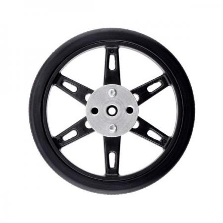 디바이스마트,기계/제어/로봇/모터 > 로봇부품 > 바퀴/휠,Pololu,마이크로 서보 스플라인용 Pololu휠 (20T, 4.8mm)-60×8mm, 검은색, 한쌍 #4910,직경 60mm (2.36 인치) 바퀴 / 4.8mm 직경의 마이크로 서보 스플라인에 장착하여 사용 / 범용 마운팅 허브 장착 시 호환 샤프트가 있는 금속 기어 모터 및 스테퍼 모터와 함께 사용 가능 / 한쌍으로 제공