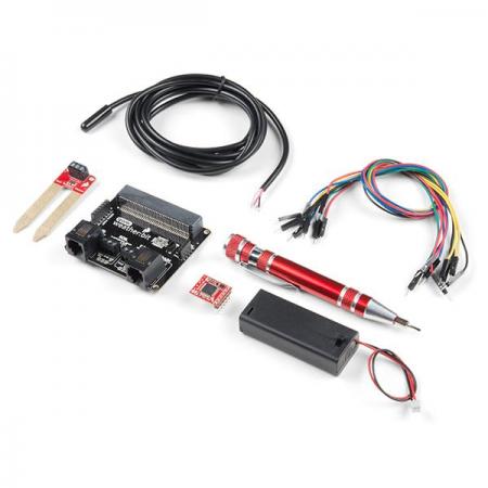 디바이스마트,MCU보드/전자키트 > 교육용키트/로봇 > 교육용키트,SparkFun,SparkFun micro:climate kit for micro:bit - v3.0 [KIT-16274],마이크로비트용 날씨 측정 키트 / Weather Meter 키트[SEN-15901], 토양 습도 센서, 오픈로그 데이터 로거, 온도 센서, 날씨 캐리어 보드[DEV-15837] , 배터리홀더, 드라이버, 점퍼선 포함 / 2개의 마이크로 비트를 통해 무선 통신 가능