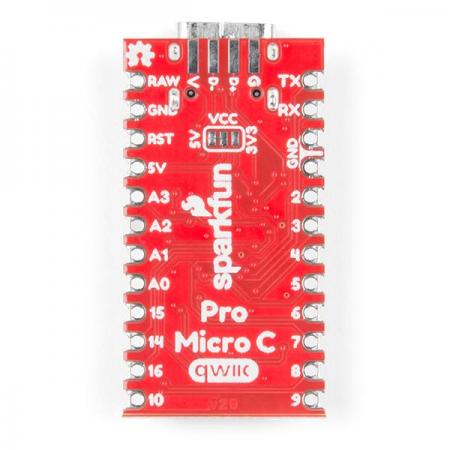 디바이스마트,MCU보드/전자키트 > 프로세서/개발보드 > 기타 MCU,SparkFun,SparkFun Qwiic Pro Micro - USB-C (ATmega32U4) [DEV-15795],Arduino 호환 마이크로 컨트롤러 / 9개의 10비트 ADC채널, 5개의 PWM핀, 12개의 DIO 및 하드웨어 직렬 연결 Rx및Tx / 전압 조정기가있어 최대 6VDC의 전압 수용 가능