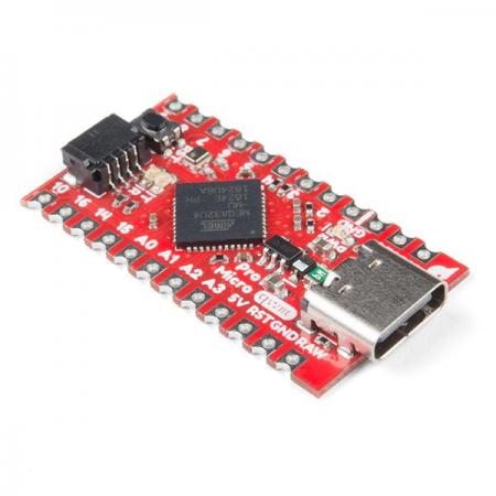 디바이스마트,MCU보드/전자키트 > 프로세서/개발보드 > 기타 MCU,SparkFun,SparkFun Qwiic Pro Micro - USB-C (ATmega32U4) [DEV-15795],Arduino 호환 마이크로 컨트롤러 / 9개의 10비트 ADC채널, 5개의 PWM핀, 12개의 DIO 및 하드웨어 직렬 연결 Rx및Tx / 전압 조정기가있어 최대 6VDC의 전압 수용 가능