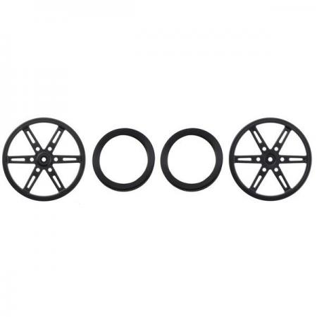 디바이스마트,기계/제어/로봇/모터 > 로봇부품 > 바퀴/휠,Pololu,표준 서보 스플라인용 Pololu휠 (25T, 5.8mm)-70×8mm, 검은색, 한쌍 #4925,직경 70mm (2.75인치) 바퀴 / 직경 5.8mm 표준 서보와 사용 / 한 쌍으로 제공 / 범용 마운팅 허브 장착 시 호환 샤프트가 있는 37D 메탈 기어 모터 및 스테퍼 모터 와 함께 사용 가능