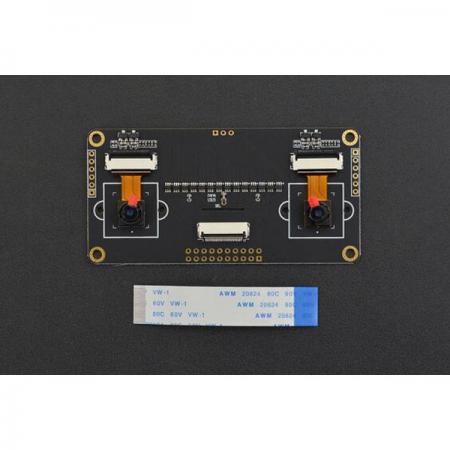 디바이스마트,MCU보드/전자키트 > 인공지능/임베디드/산업용 > 인공지능/머신러닝 > 인공지능 카메라/비젼,DFROBOT,OV2640 듀얼 카메라 [SEN0326],치수 : 88.24 43.87mm / 3.47 1.73inch / 연결 방법 : 3 개의 24P FPC 커넥터 / 쌍안 거리 : 60mm / 픽셀 : 16001200 (UXGA) / 렌즈 크기 : 1/4inch / 감도 : 0.6V / Lux-sec