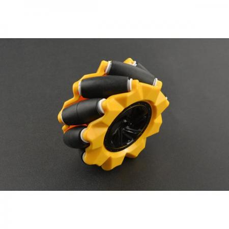 디바이스마트,기계/제어/로봇/모터 > 로봇부품 > 바퀴/휠 > 메카넘 휠,DFROBOT,메카넘 휠 (80mm) - 좌측 [FIT0653],지름 : 80mm / 3.15inch / 두께 : 37.5mm / 1.48inch / 육각 구멍 : 7 * 7 * 7mm / 롤러 수 : 9개 / 각도 : 45 ° / 적재 능력 : 10kg / 색깔 : 노랑 / 재질 : 플라스틱 + 실리콘 고무