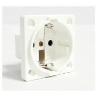10584-0wsc 산업용 판넬 매입 소켓 [백색] (250V / 16A / 2P+E)