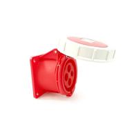 3242-3v 산업용(냉동컨테이너용) 판넬 매립 직선형 소켓 (440V / 32A / 3P+E / IP67)