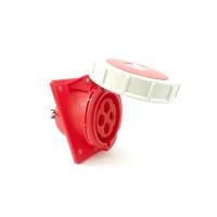 4242-3f78v 산업용(냉동컨테이너용) 판넬 매립 경사형 소켓 (440V / 32A / 3P+E / IP67)