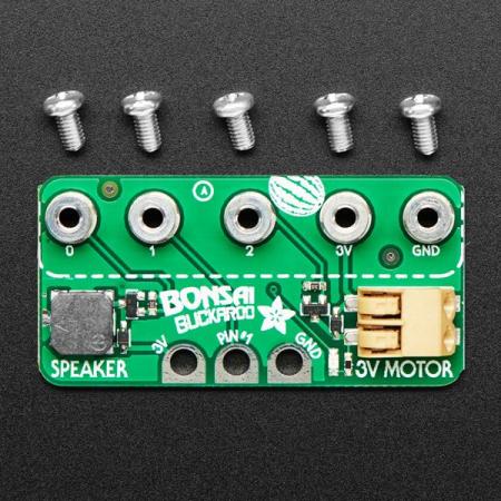 디바이스마트,오픈소스/코딩교육 > Micro:Bit > 마이크로비트 확장/변환보드,Adafruit,Adafruit Bonsai Buckaroo - micro:bit & CLUE Plant Care Helper [ada-4534],마이크로비트 및 CLUE 보드용 식물관리 도우미 / 버저/비퍼, 모터 드라이버 및 토양센서 연결용 브레이크 아웃 / Arduino, micropython 또는 MakeCode의 micro : bit와 호환