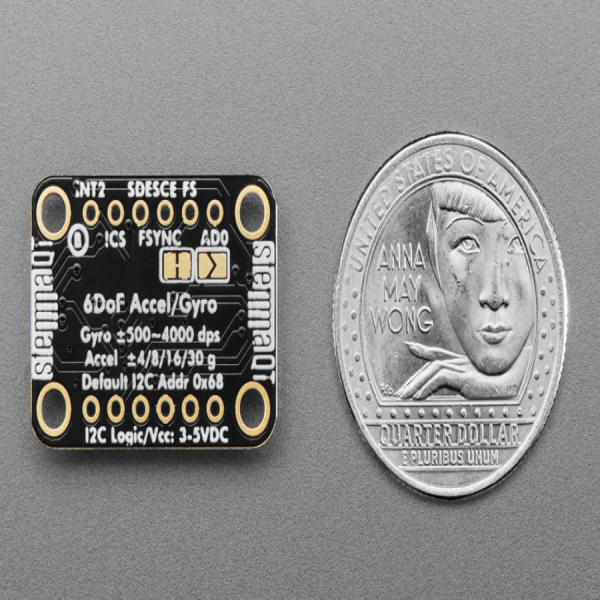 디바이스마트,MCU보드/전자키트 > 센서모듈 > 가속도/자이로/지자기센서 > 통합 6축,Adafruit,Adafruit ICM-20649 Wide Range ±30g ±4000dps 6-DoF IMU - STEMMA QT / Qwiic [ada-4464],ICM20649 / 최대 ± 30g 및 ± 4000dps를 측정 할 수있는 광대역 6DoF 가속도계 및 자이로 / Feather 또는 Raspberry Pi 의 3.3V 로직 레벨 또는 Metro 328 또는 Arduino Uno의 5V 레벨에서 작동