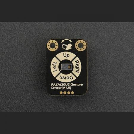 디바이스마트,MCU보드/전자키트 > 센서모듈 > 모션/제스처 > 제스처센서,DFROBOT,Gravity: PAJ7620U2 제스처 센서 [SEN0315],13 가지 제스처 인식 지원 / 작동 전압 : 3.3V ~ 5.5V / 동작 전류 : 3.5mA / 통신 포트 : Gravity-IIC 4Pin / IIC 주소 : 0x73 / 감지 거리 : 3cm-20cm / 차원 : 30 * 22mm / 1.18 * 0.87inch