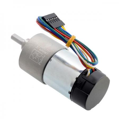 디바이스마트,기계/제어/로봇/모터 > 모터류 > DC기어드모터 > 브랜드(Pololu) DC기어드모터,Pololu,131:1 Metal Gearmotor 37Dx73L mm 24V with 64 CPR Encoder (Helical Pinion) #4696,24V 브러시 DC모터 / 64 CPR 엔코더 장착 / 131 : 1기어비 / 37Dx73L mm / 무부하 성능: 79 RPM, 100 mA / 소음을 줄이고 효율을 높인 헬리컬피니언 사용