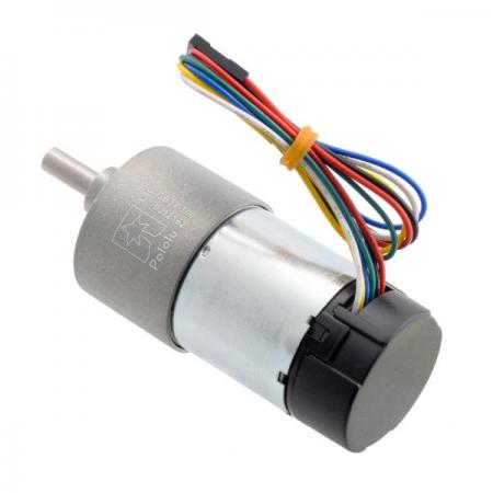 디바이스마트,기계/제어/로봇/모터 > 모터류 > DC기어드모터 > 브랜드(Pololu) DC기어드모터,Pololu,100:1 Metal Gearmotor 37Dx73L mm 24V with 64 CPR Encoder (Helical Pinion) #4695,24V 브러시 DC모터 / 64 CPR 엔코더 장착 / 100 : 1기어비 / 37Dx73L mm / 무부하 성능: 100 RPM, 100 mA / 소음을 줄이고 효율을 높인 헬리컬피니언 사용