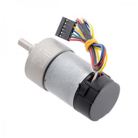 디바이스마트,기계/제어/로봇/모터 > 모터류 > DC기어드모터 > 브랜드(Pololu) DC기어드모터,Pololu,6.3:1 Metal Gearmotor 37Dx65L mm 12V with 64 CPR Encoder (Helical Pinion) #4757,12V 브러시 DC모터 / 64 CPR 엔코더 장착 / 6.25 : 1기어비 / 37Dx65L mm / 무부하 성능: 1600 RPM, 200 mA / 소음을 줄이고 효율을 높인 헬리컬피니언 사용