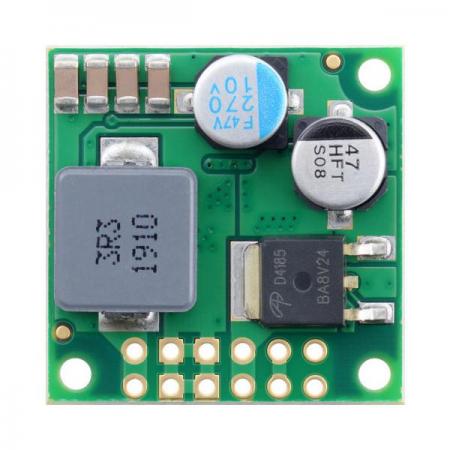 디바이스마트,MCU보드/전자키트 > 전원/신호/저장/응용 > 레벨컨버터/전압관리,Pololu,7.5V, 5A Step-Down Voltage Regulator D36V50F7 #4093,외장형 / 강압 전압 레귤레이터 / 입력 전압: 9.9V ~ 50V / 출력 전압: 9V / 출력 전류: 5 A / 변환효율: 85% ~ 95% / 헤더 미포함 / 출력 저전압 및 과전압 보호