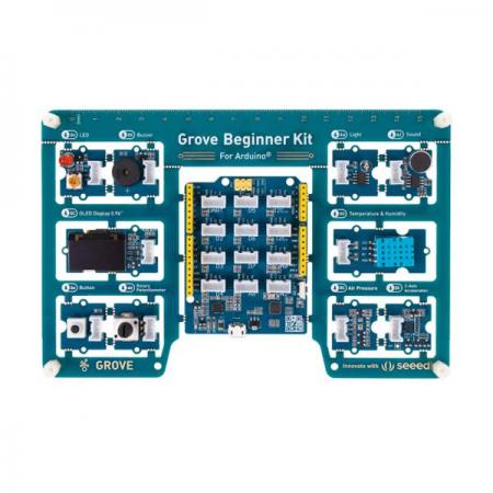 디바이스마트,오픈소스/코딩교육 > 아두이노 > 아두이노 교육용키트,Seeedstudio,아두이노 Grove 초보자 키트 (센서 10개 및 프로젝트 12개 가능) [110061162],Arduino UNO 호환 보드(ATmega320p 기반 Seeeduino Lotus) / 10개의 Arduino 센서모듈 / 모든 모듈 사전 배선, 브레드 보드 및 점퍼 케이블 불필요 / 74 페이지 PDF 위키 + 12단계 단계별 프로젝트 자습서 / 300 개 이상의 Grove 모듈과 호환