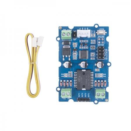 디바이스마트,오픈소스/코딩교육 > 아두이노 > 아두이노 모터/드라이버모듈,Seeedstudio,Grove - I2C 모터 드라이버 (L298P) [105020093],스테핑 모터 및 서보 모터 용 범용 모터 드라이버 / MCU : STM32f030f4P6 / 전원 : 6-12V DC / 출력 전류 : 각 채널당 MAX 2A, 1A / 출력 전압 : 5V