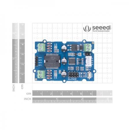 디바이스마트,오픈소스/코딩교육 > 아두이노 > 아두이노 모터/드라이버모듈,Seeedstudio,Grove - I2C 모터 드라이버 (L298P) [105020093],스테핑 모터 및 서보 모터 용 범용 모터 드라이버 / MCU : STM32f030f4P6 / 전원 : 6-12V DC / 출력 전류 : 각 채널당 MAX 2A, 1A / 출력 전압 : 5V