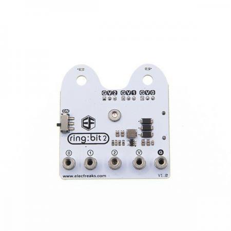 디바이스마트,오픈소스/코딩교육 > Micro:Bit > 마이크로비트 확장/변환보드,ELECFREAKS,ring:bit V2 for micro:bit [EF03423],micro : bit를위한 간단한 PCB / 3 개의 GPIO 포트를 확장 / P0 / P1 / P2 포트를 공통 GVS 포트로 변환 / 3 개의 AAA 배터리를 장착하여 자동차나 기타부품 구동 가능 / 작동 전압 : 3.3 ~ 5V / 크기 : 52.52 * 55.81mm